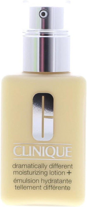 Clinique dramatically different Moisturising lotion wholesale in beige bottle with silver pump dispenser