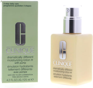 Clinique dramatically different Moisturising lotion wholesale with pump in 4.2 FL OZ bottle and green box packaging