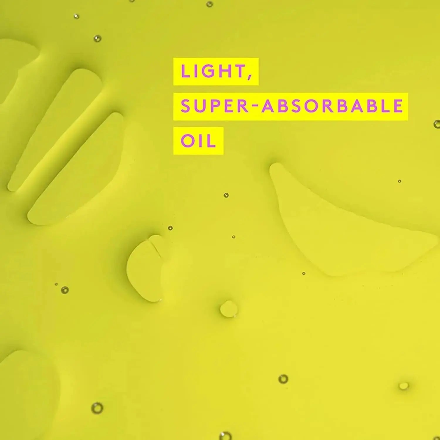 Close-up of light, super-absorbable oil droplets representing Drunk Elephant Virgin Marula Oil wholesale