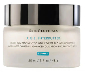 Skinceuticals AGE Interrupter cream for mature skin treatment in 50 ml jar with silver lid