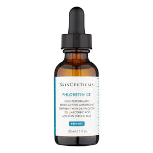 Skinceuticals Phloretin CF serum 30ml brown glass bottle with dropper for antioxidant skin treatment