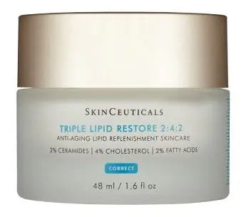 Skinceuticals Triple Lipid Restore 242 cream jar with anti-aging lipid replenishment skincare