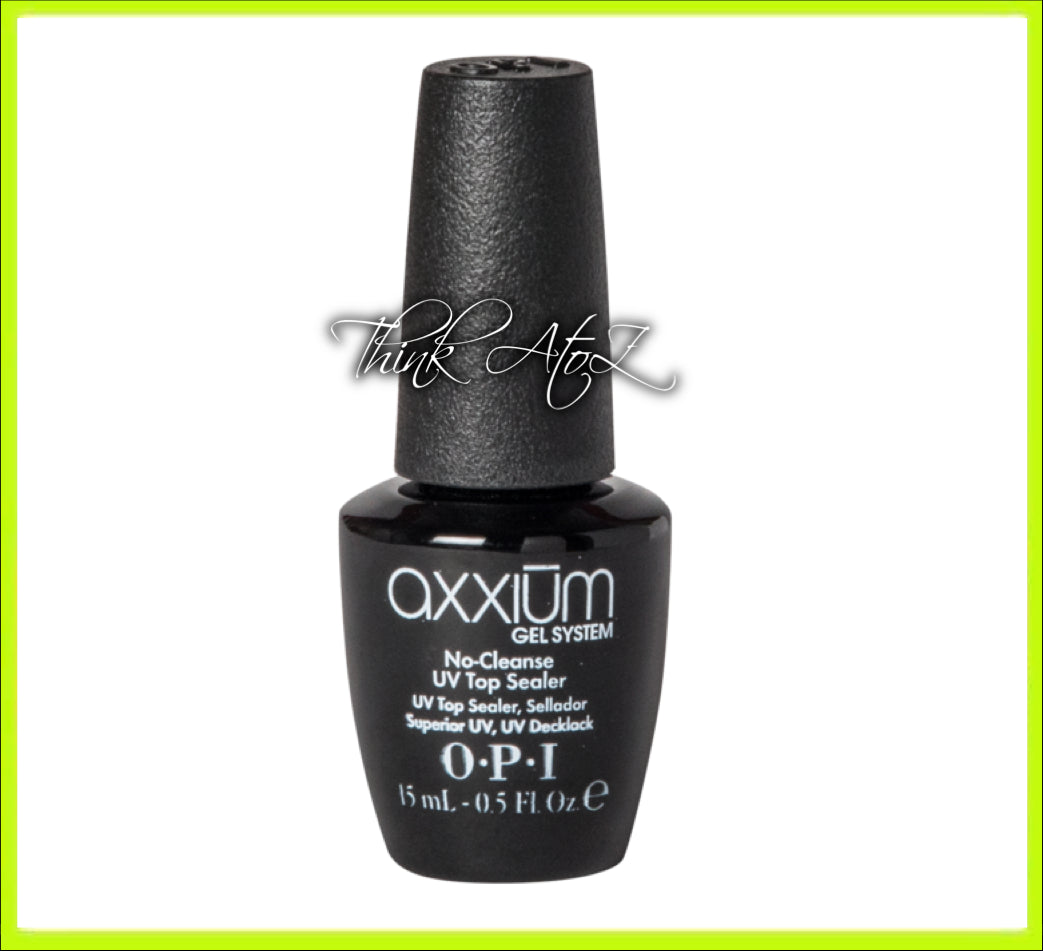 OPI AXXIUM Gel System - No-Cleanse UV Top Sealer AX212 - 0.5fl oz/15ml