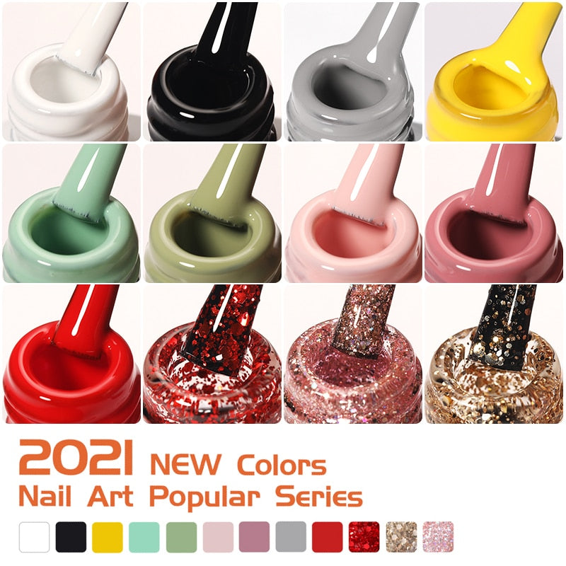 BORN PRETTY 7ml Gel Nail Polish 88 Colors Nail Art Color & Party Series Nail Gel Colorful Soak Off UV Gel Varnish All for Nails