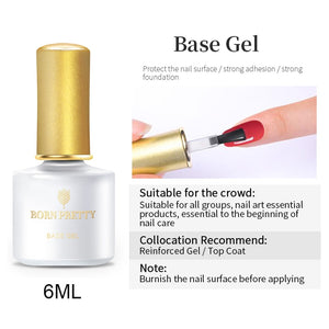 BORN PRETTY base gel Top Coat Nail Gel Peel Off base gel Nail Art UV Gel Polish Varnish for Manicuring Nail Design