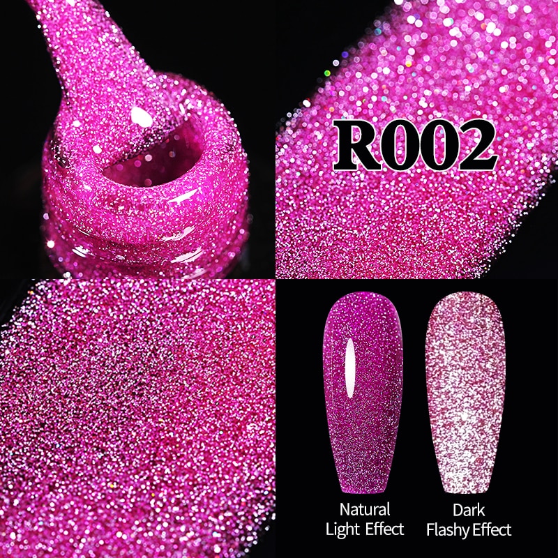 UR SUGAR Blue Red Gold Reflective Gel Nial Polish Glitter Color UV LED Gel Varnish Soak Off Nail Gel Nail Polish For Manicure