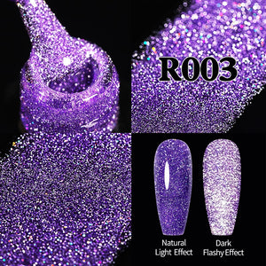 UR SUGAR Blue Red Gold Reflective Gel Nial Polish Glitter Color UV LED Gel Varnish Soak Off Nail Gel Nail Polish For Manicure