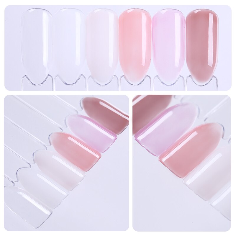 UR SUGAR Quick Building Extension Nail Gel Clear Pink Nail Tips UV Gel Jelly Acrylic Finger Nail Art Fast Building Gel Varnish