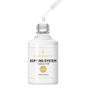 BORN PRETTY 7ml 15ml Dip Nail Powder System Liquid Base Top Coat Activator Brush Nail Art Natural Dry Without Lamp Cure