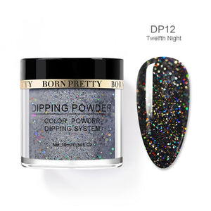 BORN PRETTY Dipping Nail Powders Gradient French Nail Natural Color iridescent Glittery Without Lamp Cure Nail Art Decorations