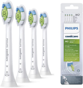 Philips HX6064 Sonicare W2 Optimal White, WHITE Standard Sonic Toothbrush Heads HX6064 - 4 Pack x 25 LOT: ASIN: B079H8G39B