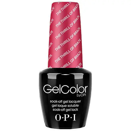 ThinkAtoZ OPI GelColor soak off gel polish bottle in The Thrill of Brazil red shade