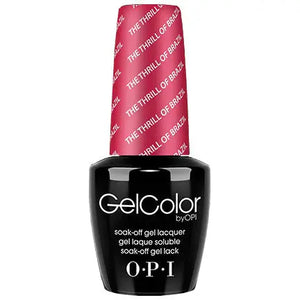 ThinkAtoZ OPI GelColor soak off gel polish bottle in The Thrill of Brazil red shade