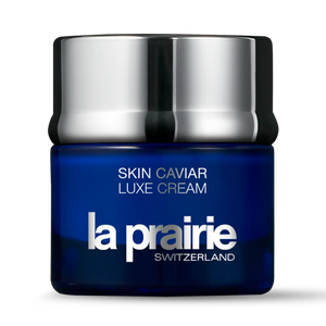 La Prairie Skin Caviar Luxe Cream 50ml in a blue jar with silver lid by Think AtoZ Ltd