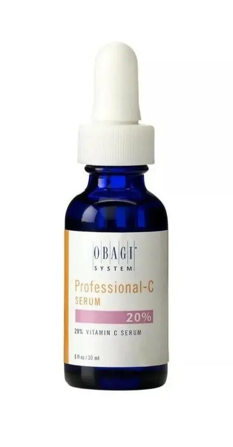 Obagi Professional C Serum 20 percent in blue glass dropper bottle by Think AtoZ Ltd