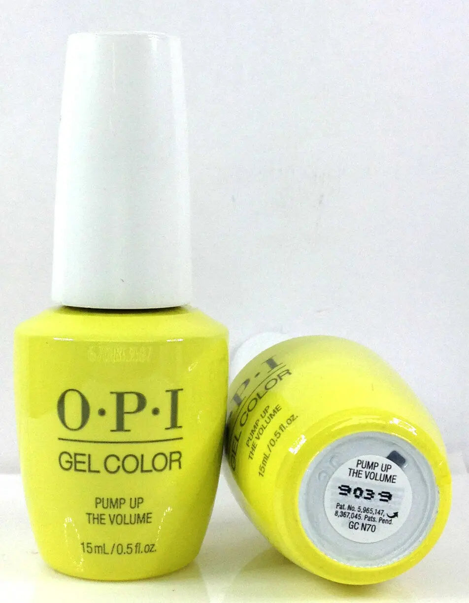 OPI Gelcolor Neon collection bright yellow gel nail polish bottles by Think AtoZ Ltd