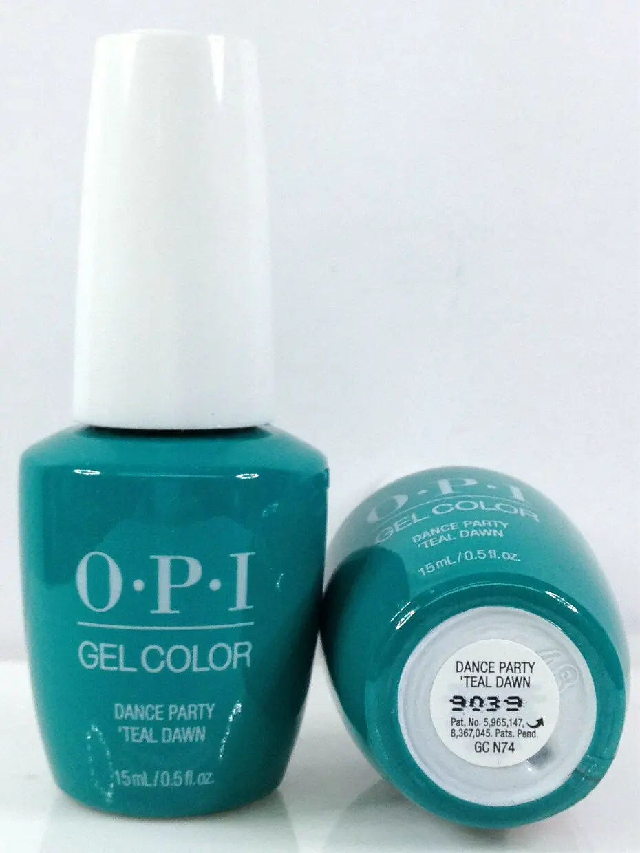 OPI Gelcolor Neon collection Dance Party Teal Dawn gel polish bottle by Think AtoZ Ltd