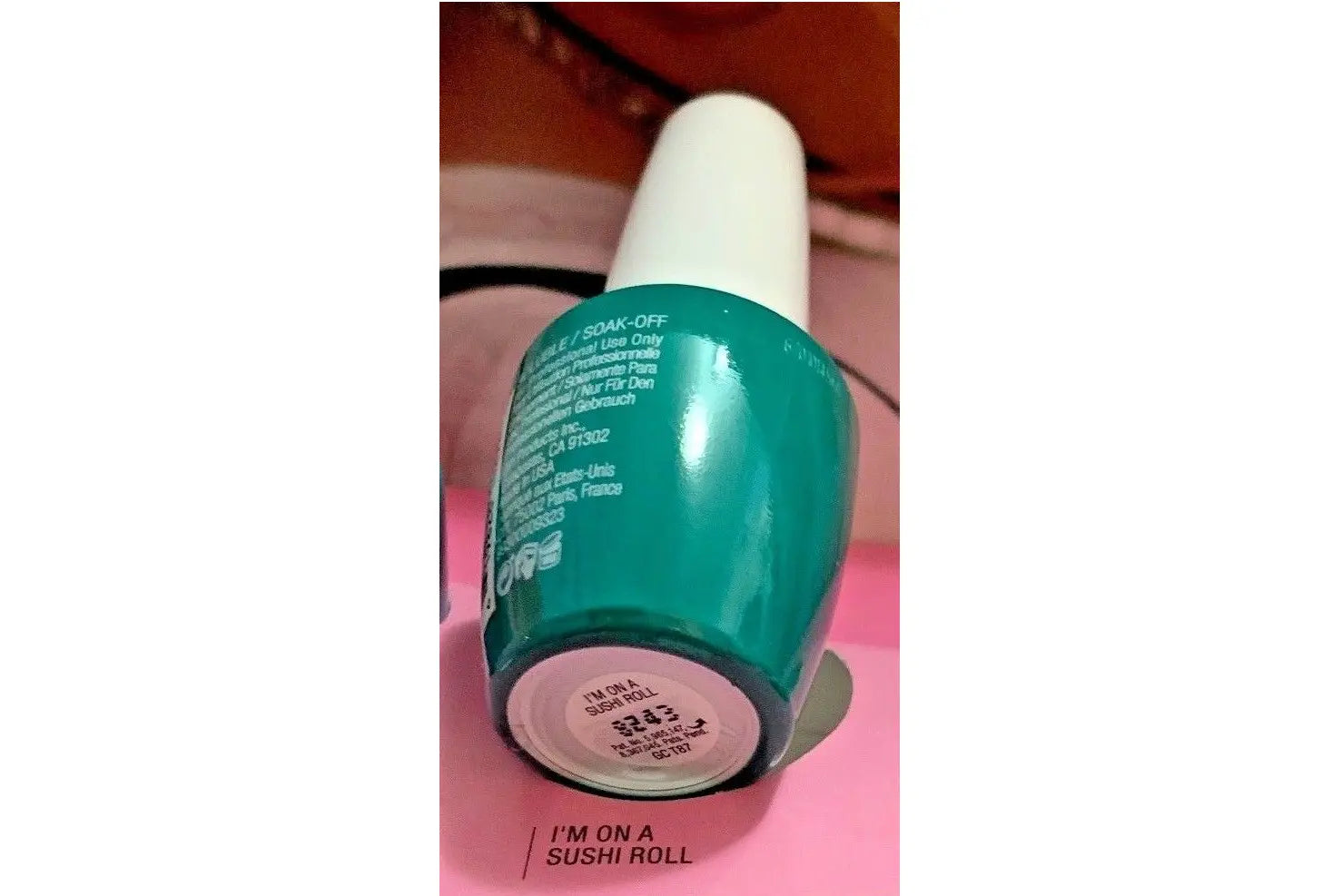 OPI Tokyo gel polish collection bottle in teal shade I'm On A Sushi Roll by Think AtoZ Ltd IM on a sushi roll