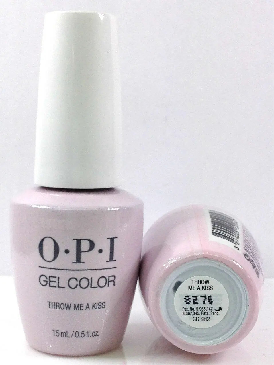 OPI Gelcolor Always Bare For You gel nail polish bottle in soft pale pink shade Throw Me A Kiss
