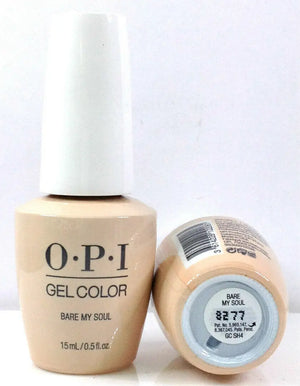 OPI Gelcolor Always Bare For You nail gel polish in Bare My Soul shade 15ml bottle
