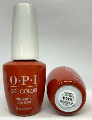 OPI Scotland gel polish collection bottle in Suzi Needs a Loch-Smith rusty orange shade by Think AtoZ Ltd