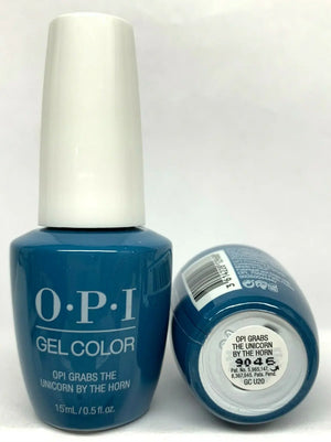OPI Scotland gel polish collection blue shade OPI Grabs The Unicorn by the Horn 15ml bottle