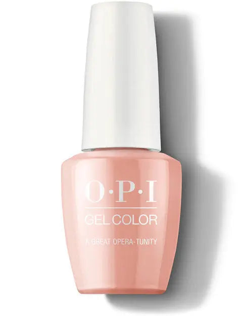 OPI GelColor soak off gel polish in a soft nude pink shade by ThinkAtoZ