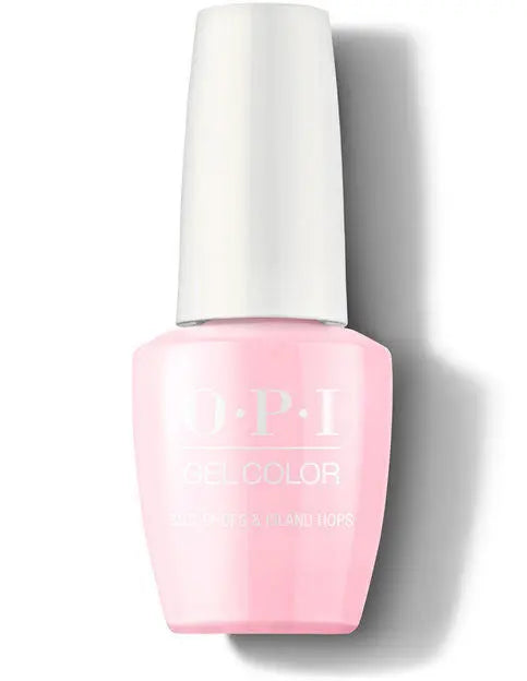 OPI GelColor soak off gel polish in light pink shade with white cap by ThinkAtoZ Suzi shops and island hops