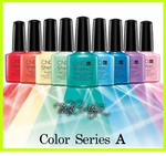 ThinkAtoZ CND Shellac soak off gel nail polish color series A with vibrant bottles in various shades