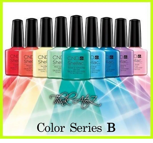 ThinkAtoZ CND Shellac gel nail polish Color Series B assortment in various colorful shades