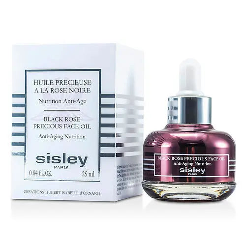 Sisley Black Rose Face Oil 25ml bottle with dropper and branded packaging for anti-aging skincare
