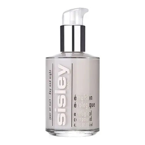 Sisley Ecological Compound day night cream in a clear pump bottle for skincare