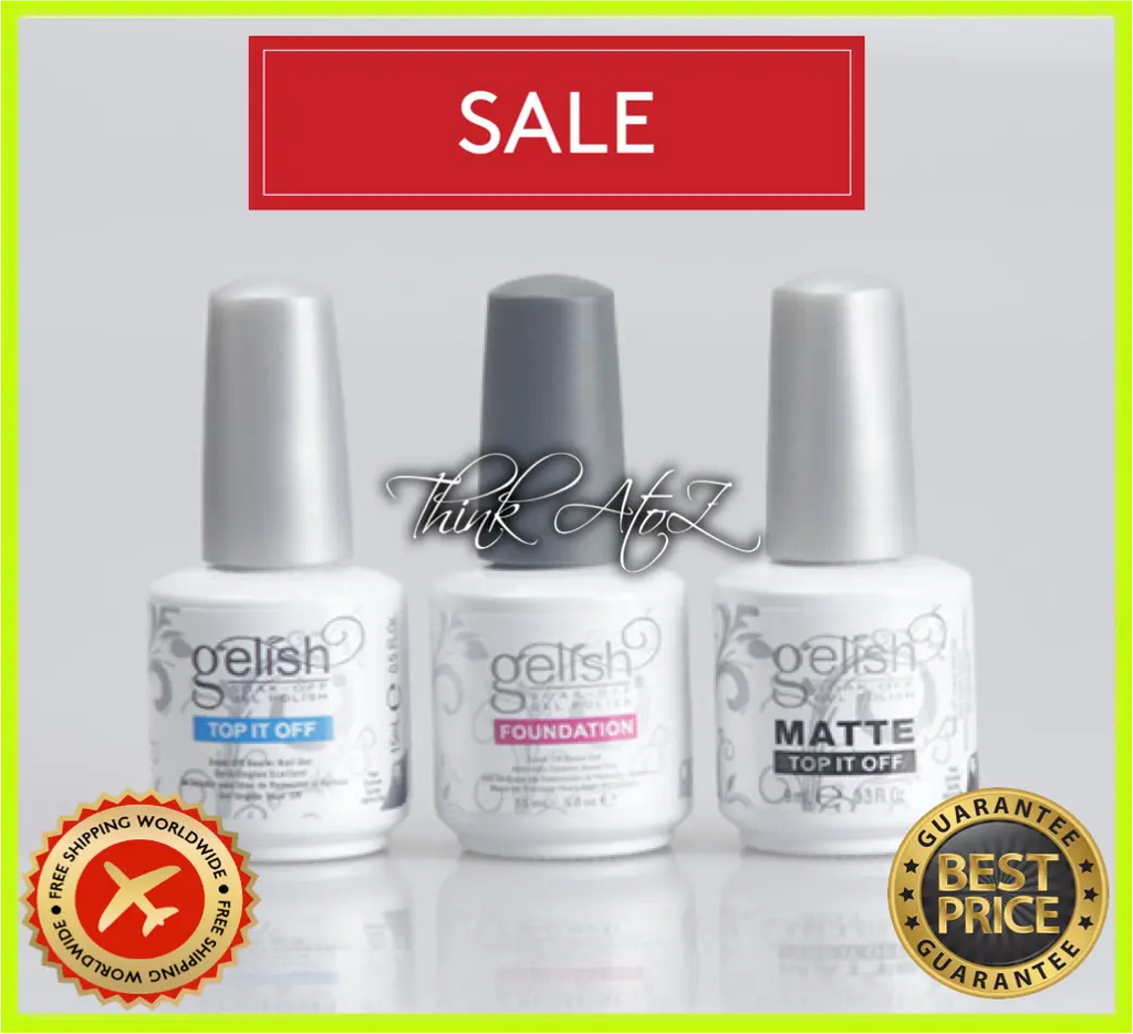 Gelish soak off gel polish Foundation top it off structure gel ph bond set including foundation and matte top it off bottles