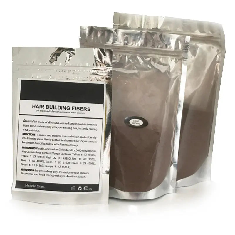 Keratin hair fibers refill bag 25g by ThinkAtoZ for Toppik bottles with natural hair building fibers