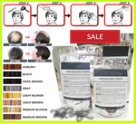 Keratin hair fibers refill bag 25g for Toppik bottles by ThinkAtoZ with before and after hair coverage results