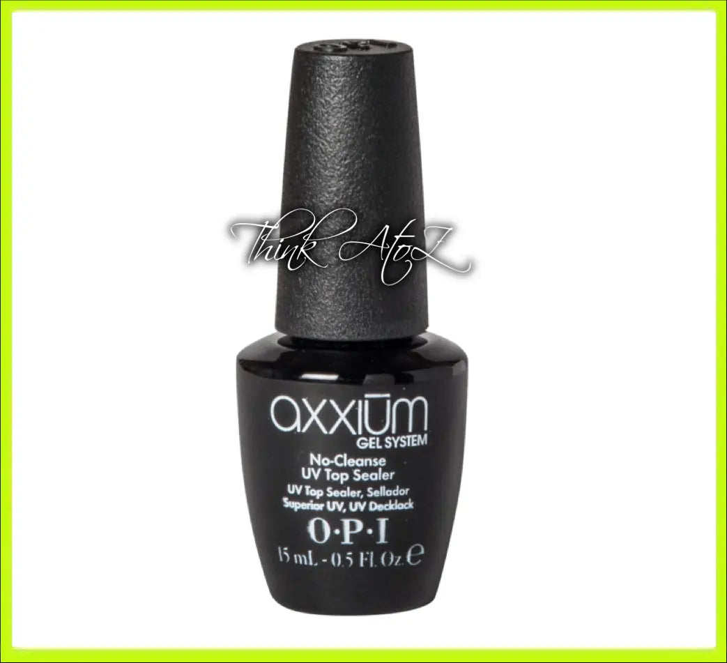 OPI Axxium No Cleanse UV Top Sealer bottle from OPI AXXIUM Gel System for long-lasting gel nails