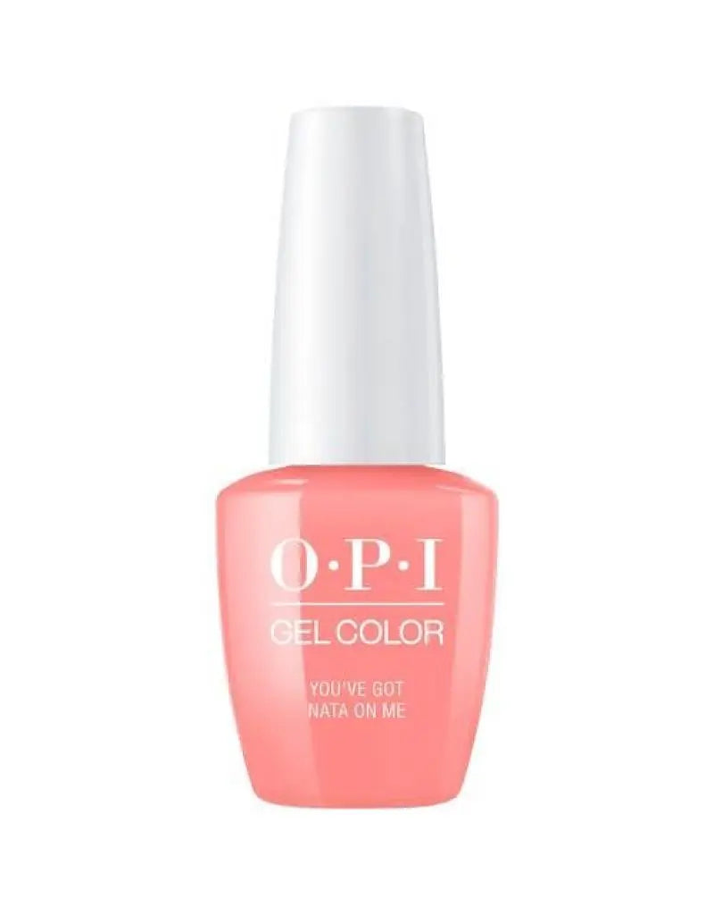 OPI Lisbon GelColor 2018 collection coral pink soak off gel nail polish by ThinkAtoZ