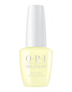 OPI Grease Collection gel polish in light yellow shade Meet A Boy from OPI GelColor Soak Off Nail Polish