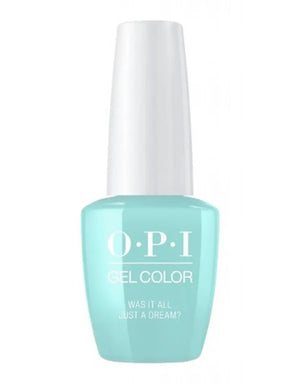 OPI Grease Collection gel polish in pastel turquoise with white cap from ThinkAtoZ