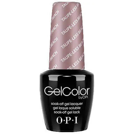OPI GelColor soak off gel polish bottle in Taupeless Beach shade by ThinkAtoZ