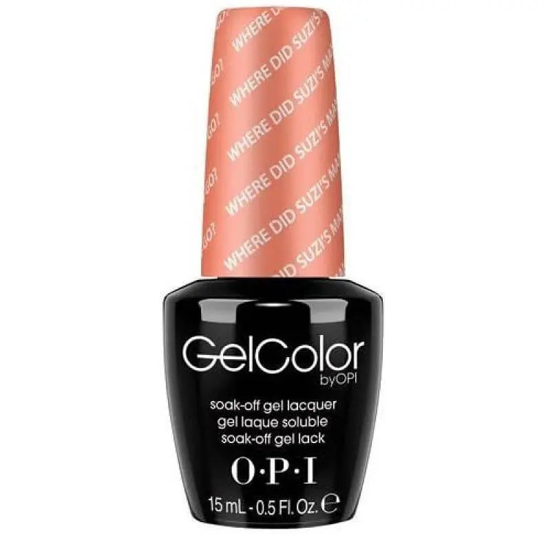 OPI GelColor soak off gel polish where did Suzi man go by ThinkAtoZ 15ml nail lacquer