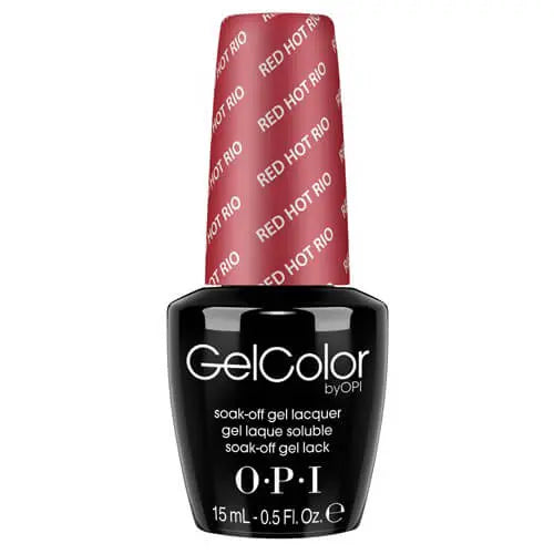 OPI GelColor soak off gel polish Red Hot Rio shade bottle by ThinkAtoZ 15 ml