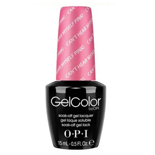 OPI GelColor soak off gel polish in Cant Hear Myself Pink with 15ml bottle by ThinkAtoZ