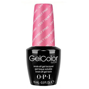 OPI GelColor soak off gel polish in Cant Hear Myself Pink with 15ml bottle by ThinkAtoZ