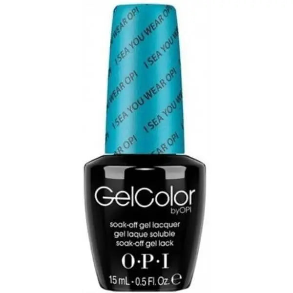 OPI GelColor soak off gel polish I sea you wear opi long-lasting nail color