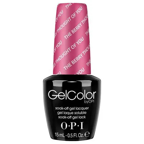 OPI GelColor soak off gel polish in The Berry Thought Of You shade with 15 ml bottle by ThinkAtoZ