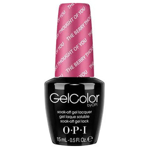 OPI GelColor soak off gel polish in The Berry Thought Of You shade with 15 ml bottle by ThinkAtoZ