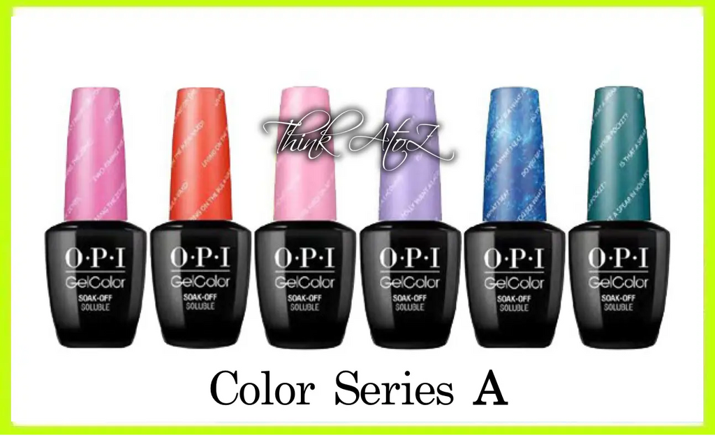 OPI Gelcolor Soak Off Gel Nail Polish 15ml 0.5floz COLOR SERIES A - Think AtoZ Ltd.