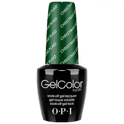 ThinkAtoZ OPI Gelcolor soak off gel polish bottle with Christmas gone plaid shade cap