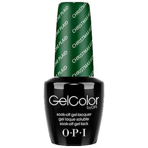 ThinkAtoZ OPI Gelcolor soak off gel polish bottle with Christmas gone plaid shade cap